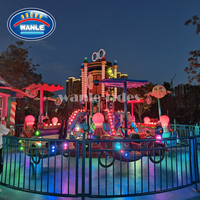 Équipement d'aire de jeux auto-contrôle avion tour heureux vaisseau spatial parc d'attractions hélicoptère