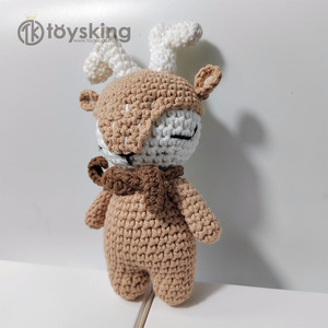 Pequeños Muñecos Amigurumi de Animales Silvestres Tejidos a Mano, Juguetes de Ganchillo con Relleno de Algodón PP, Animales de Peluche de Pie, Certificados CE CPC - Product Image 4