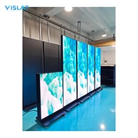 Écran d'affichage LED pliable sur pied VISLAT P1.86 P2.5 pour publicité intérieure et extérieure, idéal pour les boutiques et les centres commerciaux