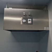 Kap aliran udara Laminar portabel, dengan Filter HEPA kelas standar GMP 100 kabinet aliran udara Laminar dengan Panel kontrol sentuh Digital