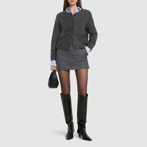 <span class=keywords><strong>2025</strong></span> Phụ Nữ Thanh Lịch Bodycon Mini Váy Phong Cách Mới Giản Dị Ngắn Dệt Kim Quần Áo Với Nút Trang Trí Phía Trước Logo - Product Image 1