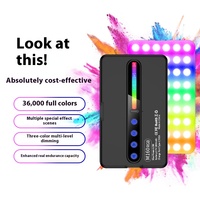 M160 Mini Anneau Lumineux LED RVB Personnalisable avec Logo, 2700-6500K, Rechargeable, pour Selfie, Streaming en Direct, Téléphone, Ordinateur Portable et Maquillage