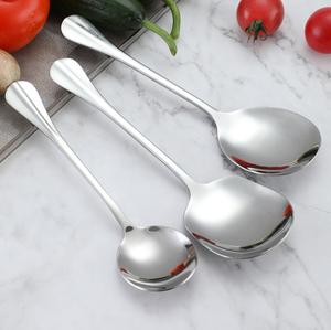 DFC03 -2 Cucharas de Servicio Grandes de Acero Inoxidable para Restaurantes, Hoteles, Cafeterías y Buffets de Lujo - Product Image 1