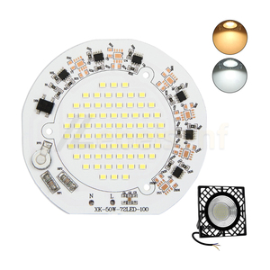 50W 110V 220V DOB AC dẫn mô-đun 6500 lạnh trắng 3000K màu ấm Đèn Pha Tròn Nguồn ánh sáng tấm điện áp cao Ổ đĩa miễn phí - Product Image 1