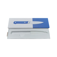 Boîtes à couteaux en carton recyclables personnalisées en gros avec couvercle magnétique, pour couteau utilitaire domestique, gaufrage et pelliculage mat