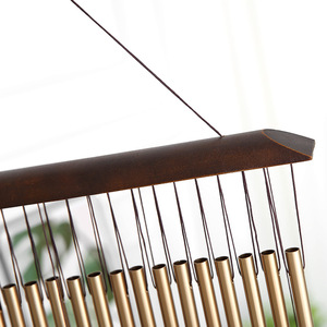 Ornement de jardin extérieur écologique, carillon éolien en bois et en aluminium en forme de papillon - Product Image 5