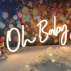 Commercio all'ingrosso 12v Logo personalizzato matrimonio meglio insieme Bar segno al Neon decorazione della parete acrilico luci al Neon Logo per la pubblicità aziendale - Product Image 2