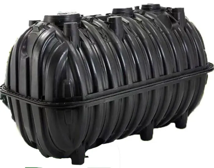 Sistema de biogas plástico barato 5 mm três câmara 2.5 cbm tanques septicos