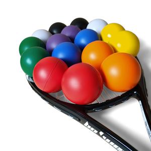 ลูกบอลบีบคลายเครียด รูปทรงฟุตบอล ทำจากโฟม PU นุ่ม  พร้อมโลโก้สั่งทำ - Product Image 1