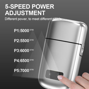 Máquina de afeitar eléctrica recargable <span class=keywords><strong>para</strong></span> hombres, afeitadora de <span class=keywords><strong>barba</strong></span>, <span class=keywords><strong>bigote</strong></span>, LCD inteligente, cuerpo completo, Metal, flotante - Product Image 6