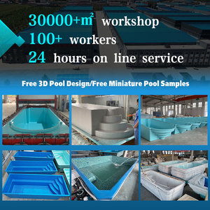 Factory Sales Stock Small Swim Spa Pool Shell FRP Above Ground Piscina Inground Fiberglass Outdoor jacuzzi Kids Swimming Pools - Product Image 5