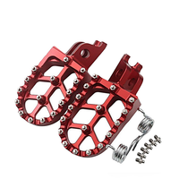 Pijakan Kaki Motor Modifikasi CNC Aluminium Alloy Ukuran 28 untuk Motor Off-road & Pantai CR/CRF/125/250/300