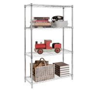 Étagère de rangement en fil métallique chromé, flexible, réglable et modulable, support utilitaire polyvalent