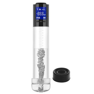 LCD Flüssigkristall-Vakuumpumpe zur Penisverlängerung, Masturbationsbecher, Männliches Übungsgerät zur Vergrößerung, Abnehmbar - Product Image 1