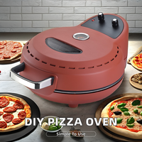 PZ-2401 de four à pizza électrique rapide avec fenêtre transparente Boîtier en plastique de capacité 10L pour les fours de comptoir de cuisson ménagers