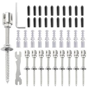 1/8 ''in acciaio inox cavo croce morsetto per giardino Trellis Kit con 3mm fune rampicante piante rampicanti - Product Image 1