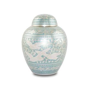 โกศนำเถ้ากระดูกรูปนกแกะสลักรูปทรงโดมทันสมัยสำหรับใส่ขี้เถ้าขี้เถ้าขี้เถ้าการฌาปนกิจการตกแต่งที่น่าจดจำ - Product Image 1
