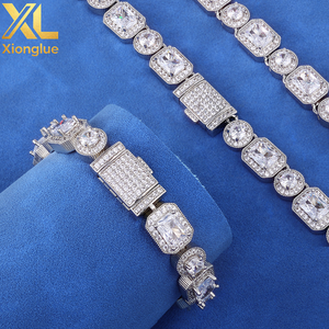 Pulseras de Moda con Diamantes Grandes y Brillantes, Chapadas en Oro de 18K, con Circonitas Cúbicas 3A, para Hombre y Mujer - Product Image 4