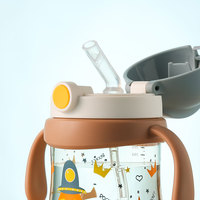 Bouteille de paille d'eau pour enfants, bouteille de paille pour bébé avec poignée