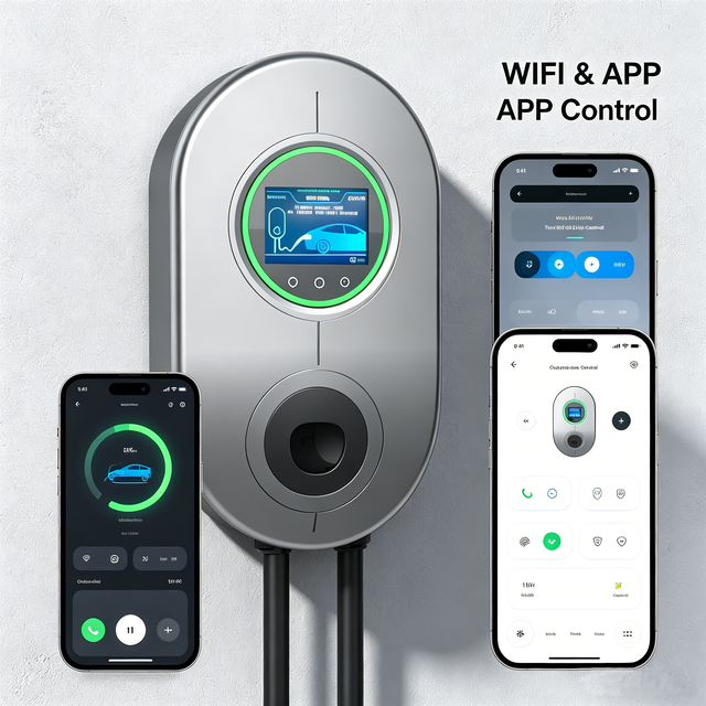 AC Ev Charger 16A 3 Phase 22KW/11KW/7KW for J1772 Charging Station Wallbox Electric Vehicle EV Charging