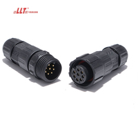 Connecteur LED étanche IP68 à vis multipin circulaire 8 broches M16 de l'usine LLT
