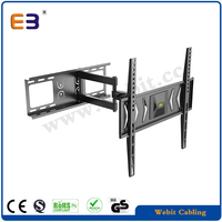 Soporte de Pared para TV de 26-55 Pulgadas, Brazo Oscilante con Movimiento Completo, Carga Máxima de 55 kg, Articulado, para LED LCD OLED, con Nivelación, CE/RoHS