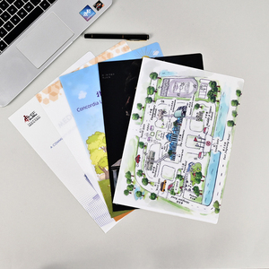 In ấn tùy chỉnh Công ty kinh doanh Logo A4 A5 tập tin trình bày Túi đóng cửa con dấu túi tài liệu tổ chức phong bì thư mục - Product Image 3