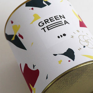 Empaque de Tubo de Papel Cilíndrico Biodegradable, Ecológico y Reciclable con Estampado en Caliente y Relieve para Té/Café - Product Image 6