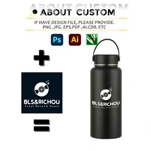 Bouteille d'eau sport en acier inoxydable en gros, avec logo personnalisé, grande capacité, à large ouverture, tasse isotherme portable pour l'extérieur - Product Image 3