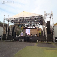Estructura de Truss para Techo de Festivales de Música, Truss de Aluminio para Escenarios de Conciertos, Truss Triangular para Techo, Sistema de Truss para Techo en Forma de A