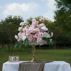 Dkb Sang Trọng Nhân Tạo Màu Xanh Lá Cây Hoa Bóng Nhân Tạo Hoa Bóng Sắp Xếp Bảng Hoa Cưới Centerpieces - Product Image 1