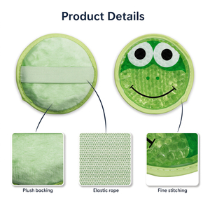 Bingyuan Paquete de 2 Compresas de Gel Frío/Calor Reutilizables para Niños, Control de Hinchazón, 10x10cm, Clase II, Aptas para Microondas, para Lesiones, Fiebre y Dolor - Product Image 2