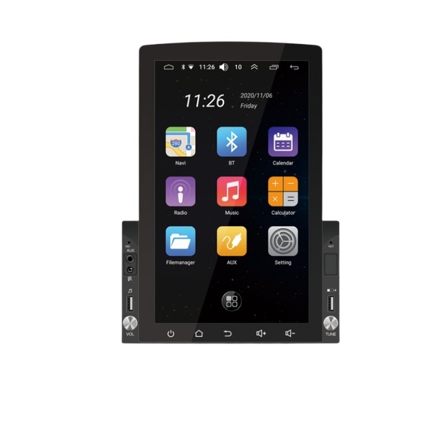 10" Vertical Screen Android11 Media Player 1/16G 2/32G With Wireless CarPlay Android Auto WiFi GPS Navigation Car Audio