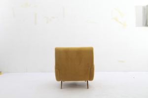 Silla de terciopelo premium Marco Zanuso Lady para proyectos comerciales, hoteles, salones privados, oficinas ejecutivas, diseño de interiores de lujo. - Product Image 5