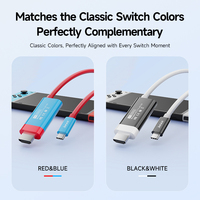 USB C vers pour câble HDMI 4K/30Hz Compatible Thunderbolt 3/4 USB4 USB C pour adaptateur HDMI pour HDTV ordinateur moniteur combinaison Shi