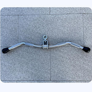 <span class=keywords><strong>Barra</strong></span> de rizos cromada de 28 pulgadas, juego de accesorios de cable para tríceps, <span class=keywords><strong>barra</strong></span> giratoria recta extraíble hacia abajo <span class=keywords><strong>con</strong></span> colgador giratorio - Product Image 3