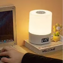 New Hot Rechargeable Smart Night <b>Light</b> With 3 Colors Eye-friendly <b>Touch</b> LED Clock <b>Bedside</b> Lamp Ambient <b>Light</b> - Product Image 1