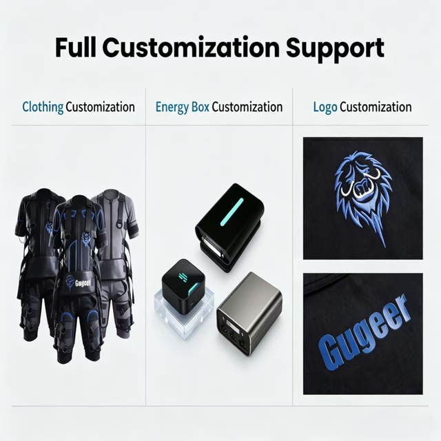 Gugeer  Full Body Wireless EMS Suit 20 Minutes Time Saving Training Fitness Muscle Stimulator