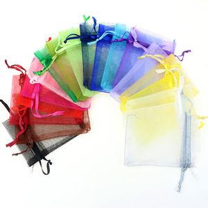 Sacs en organza colorés réutilisables pour bijoux, couleurs personnalisables - Product Image 6