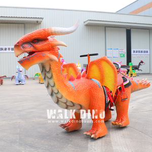 Shopping Arcade Baterí<span class=keywords><strong>a</strong></span> de plomo ácido Kiddy Ride Dinosau Walking Amusement Ride y Dinosaur Cars interactivos - Product Image 3