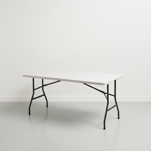 <span class=keywords><strong>Mesa</strong></span> <span class=keywords><strong>Plegable</strong></span> de Plástico de <span class=keywords><strong>Resina</strong></span> HDPE para Exteriores, Fabricada por Moldeo por Soplado, <span class=keywords><strong>Mesa</strong></span> Portátil para Puesto de Mercado Nocturno con Sillas, Color Blanco - Product Image 2