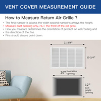 Grilles d'air de retour en acier Lakeso, cache-conduit CVC, paroi latérale et plafond, cache-ventilation en acier robuste