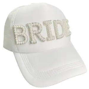 Gitmek parti bekarlığa veda parti nişan düğün dekor gelin duş gelin kabile inci kadınlar için beyzbol şapkası spor kamyon şoförü şapkaları