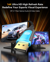 Câble Optique Actif A150 80 Gbit/s 2.1 16K Longue Portée 20m-30m pour Moniteur, Téléviseur, Projecteur, Ordinateur de Jeu, PC OEM ODM