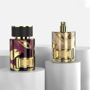 Nouveau design bouteille de parfum de luxe arabe 30ml 50ml 100ml bouteille de parfum avec bouchon de boîte zamac