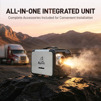 Chauffage au diesel portable Alpicool 12V/24V 5KW pour voiture, camion et maison, avec télécommande et écran d'affichage