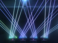 Barre de lumière laser à faisceau 6 yeux, mini, pleine couleur, à tête mobile, très populaire