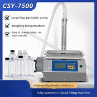 Machine de remplissage liquide à pompe péristaltique de petite taille CSY-7500, machine de dosage quantitatif de liquide pour parfum, huile essentielle, colle, essence
