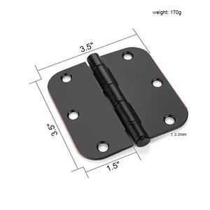 Nero acciaio & acciaio inox cerniere per finestra armadio armadio finestra - Product Image 2