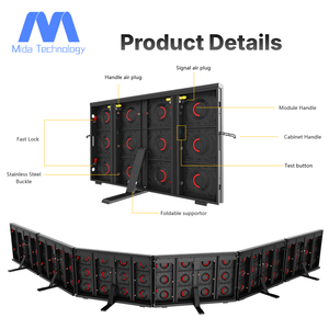 Pantalla LED Perimetral para Estadios Deportivos MIDA, Pantalla de Video para Exteriores, Precio de Fábrica, Pantalla Tipo Banner [Tamaño Estándar de Gabinete 1600*900mm] F - Product Image 2